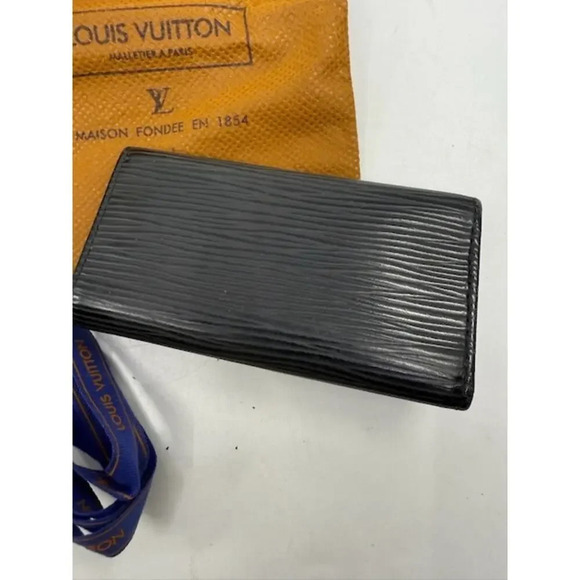 Louis Vuitton Leather Black Wallet + With Box and Dust Bag Black - Picture 3 of 10